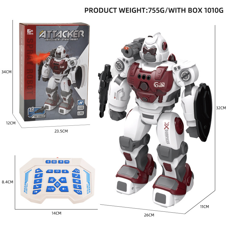 Sproeirobot met Afstandsbediening Jongensmodel Speelgoed Gebarenherkenning 4 Sproeirobot met Afstandsbediening Jongensmodel Speelgoed Gebarenherkenning - afbeelding 4
