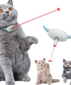Automatic Cat Toy Smart Laser Teasing Cat Collar Electric USB Charging Kitten Amusing Toys Interactive Training Pet Items