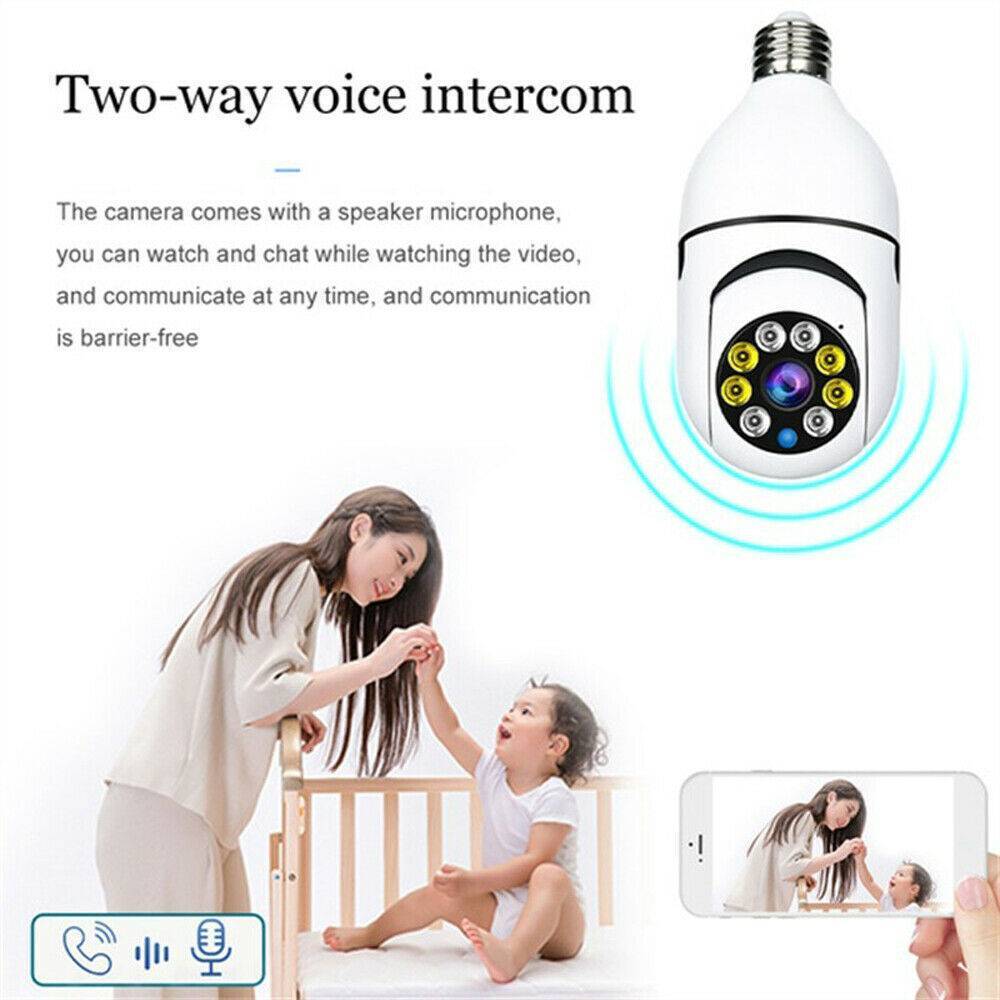 IR E27 Light Bulb Camera 1080P HD Wireless Wifi Smart Home Security Camera 2 IR E27 Light Bulb Camera 1080P HD Wireless Wifi Smart Home Security Camera - Afbeelding 2
