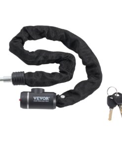 88 cm Lang Combinatie-Fietskettingslot met 2 Sleutels, Robuust en Diefstalbestendig Hoge Veiligheidsslot, Perfect voor Fiets, Motor, Scooter, Deur, Hek