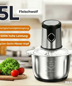 5L RVS Kom Keuken Vleesmolen, Elektrische Vleesmolen Hakmolen