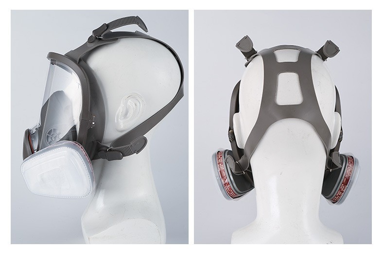6800 Volgelaats Gasmasker 15-in-1 Ademhalingsmasker voor Chemische Dampen en Spuitverf met Filter 3 6800 Volgelaats Gasmasker 15-in-1 Ademhalingsmasker voor Chemische Dampen en Spuitverf met Filter - Afbeelding 3