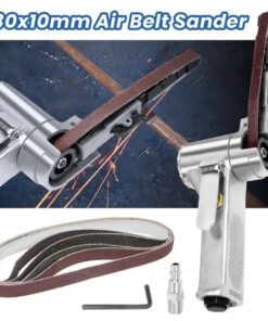 Alternative view of 10mm Pneumatic Belt Sander, Lightweight Handheld Air Powered Grinder Polisher With 5 Sanding Belts