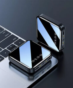 10000mAh Powerbank, Draagbare Snellader, Batterij met 2 USB voor Smartphones