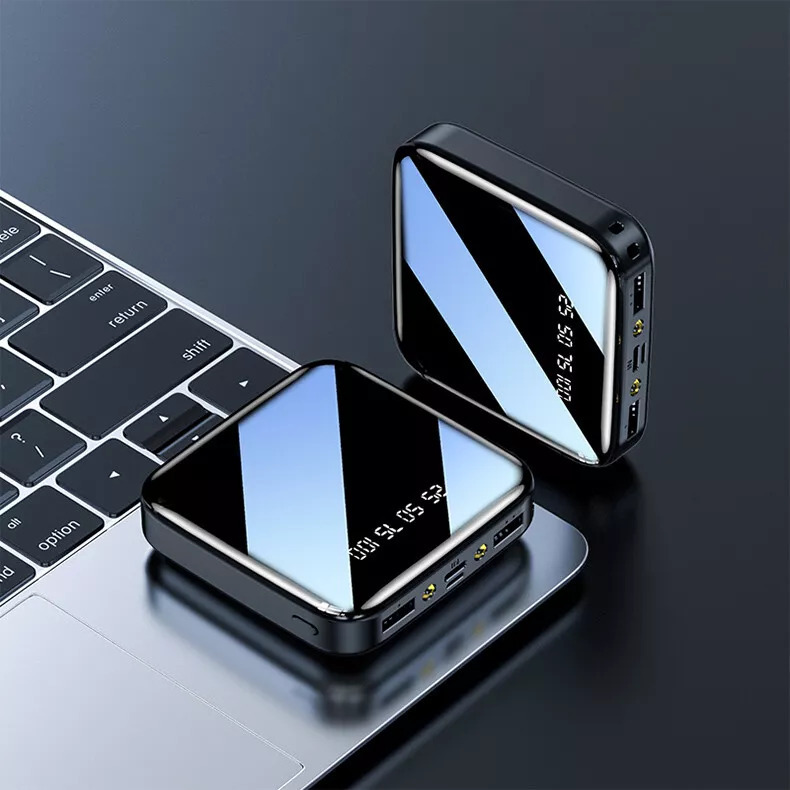 10000mAh Powerbank, Draagbare Snellader, Batterij met 2 USB voor Smartphones 1 10000mAh Powerbank, Draagbare Snellader, Batterij met 2 USB voor Smartphones