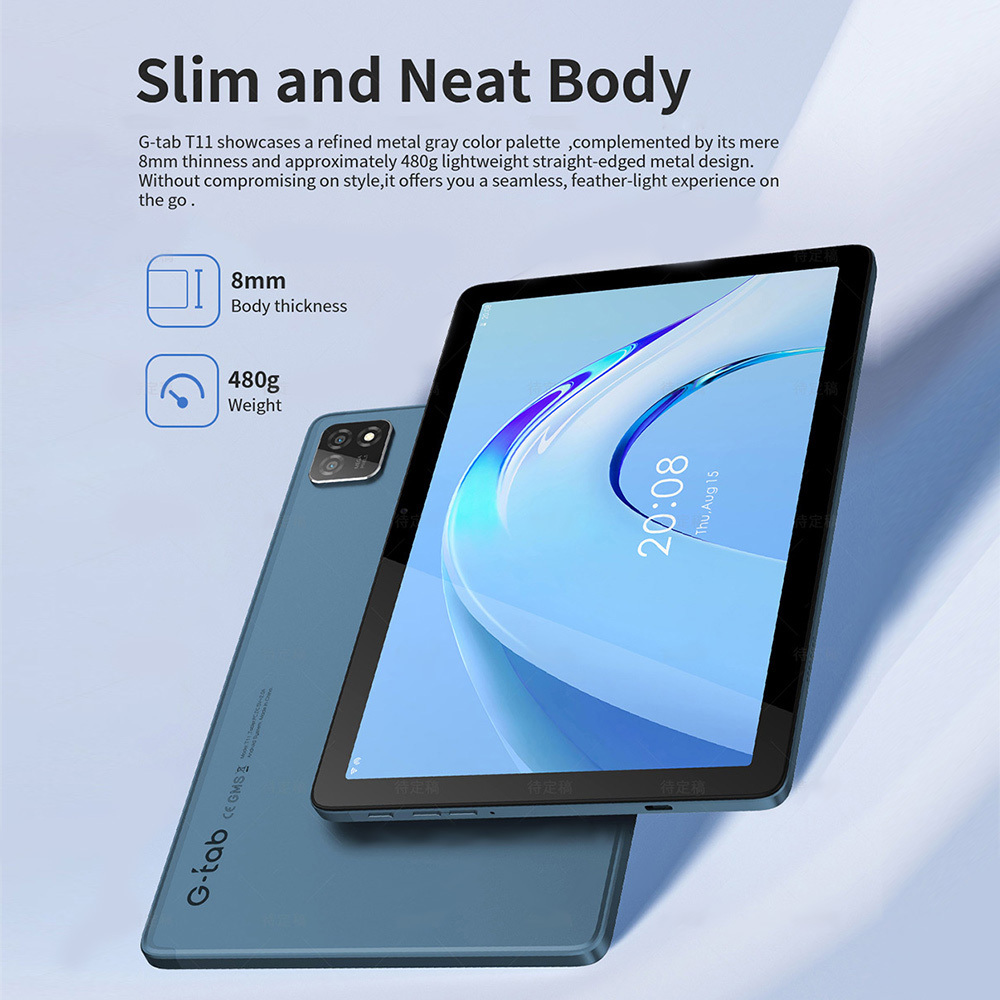 G-tab T11 Android 14 Tablet 10.1 Inch 1280x800 IPS Scherm, Unisoc T606 8-Core, 8GB RAM, 128GB ROM, WiFi, Bluetooth 5.0, 6580mAh Accu, Dual 4G 9 G-tab T11 Android 14 Tablet 10.1 Inch 1280x800 IPS Scherm, Unisoc T606 8-Core, 8GB RAM, 128GB ROM, WiFi, Bluetooth 5.0, 6580mAh Accu, Dual 4G - Afbeelding 9
