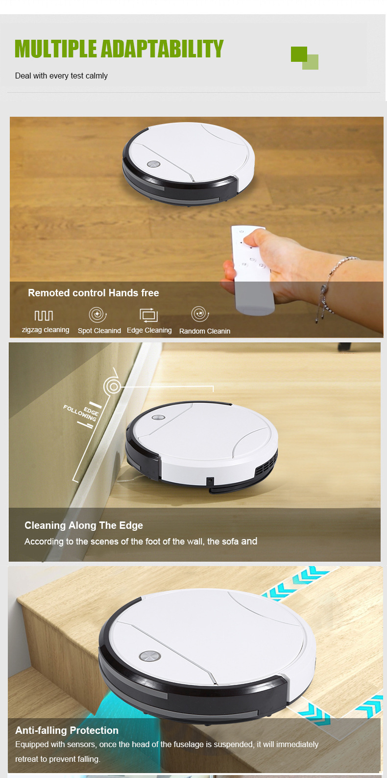Jieshi Automatisch Opladende Robotstofzuiger met Afstandsbediening 3-in-1 Intelligent 7 Jieshi Automatisch Opladende Robotstofzuiger met Afstandsbediening 3-in-1 Intelligent - afbeelding 7