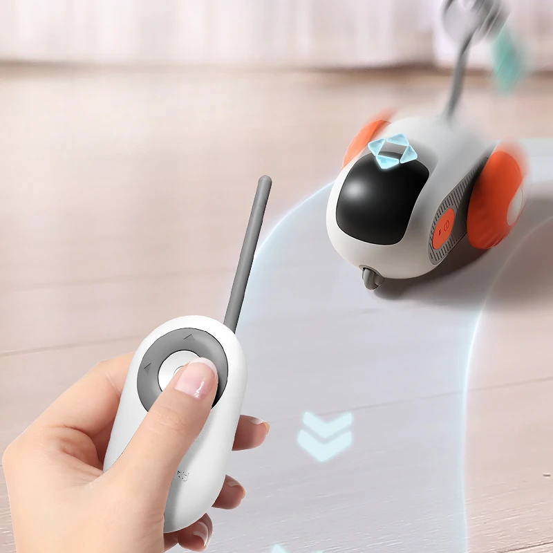 Remote Control Interactive Cat Car Toy USB Charging Chasing Automatic Self-moving Remote Smart Control Car Interactive Cat Toy Pet Products - Afbeelding 2