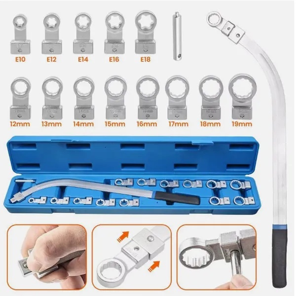 Professionele 15-Delige Distributieriem en V-Riem Afstelgereedschap Set, Chroom-Vanadiumstaal 2 Professionele 15-Delige Distributieriem en V-Riem Afstelgereedschap Set, Chroom-Vanadiumstaal - Afbeelding 2