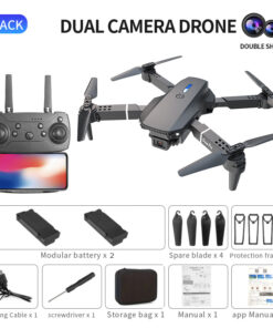 E88Pro - Dual Camera - Dual Battery-BLACK