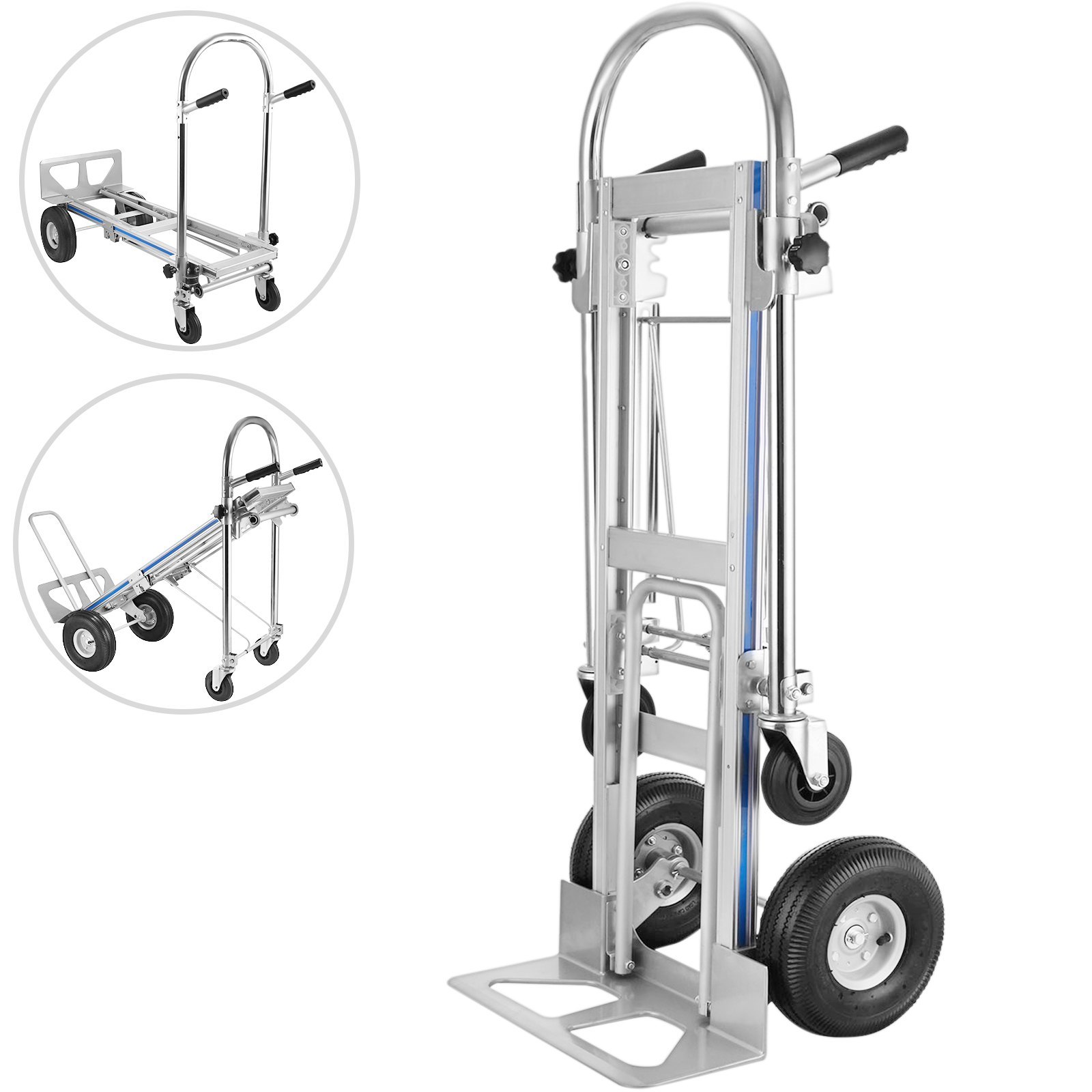Inklapbare Steekwagen 3-in-1 Aluminium Handtrolley - Duurzaam en Opvouwbaar 1 Inklapbare Steekwagen 3-in-1 Aluminium Handtrolley - Duurzaam en Opvouwbaar