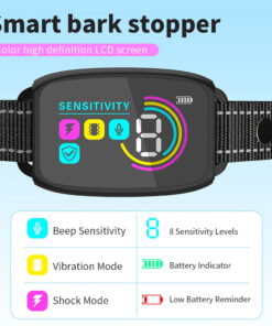 Alternative view of Smart Automatic Anti Barking Dog Collar Rechargeable Bark Stopper Stop Barking HD Digital Display IP67 Waterproof Collar For Dogs Pet Products