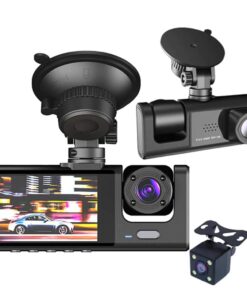 Alternative view of Car Dual Lens Dash Cam HD 1080P Front Rear Inside Video Recorder Camera G-Sensor