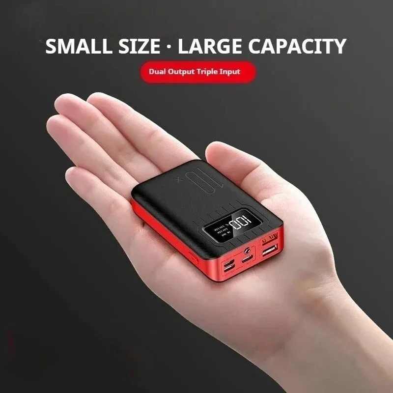 Draagbare Powerbank met Hoge Capaciteit 10000 mAh en Snellaadfunctie, Compatibel met iPhone en Samsung 8 Draagbare Powerbank met Hoge Capaciteit 10000 mAh en Snellaadfunctie, Compatibel met iPhone en Samsung - Afbeelding 8