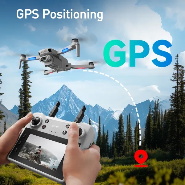 4DF8 4.5" Screen GPS Drone With Camera For Adults, Auto Return/Follow Me 5G FPV,gifts 2 4DF8 4.5" Screen GPS Drone With Camera For Adults, Auto Return/Follow Me 5G FPV,gifts - Afbeelding 2