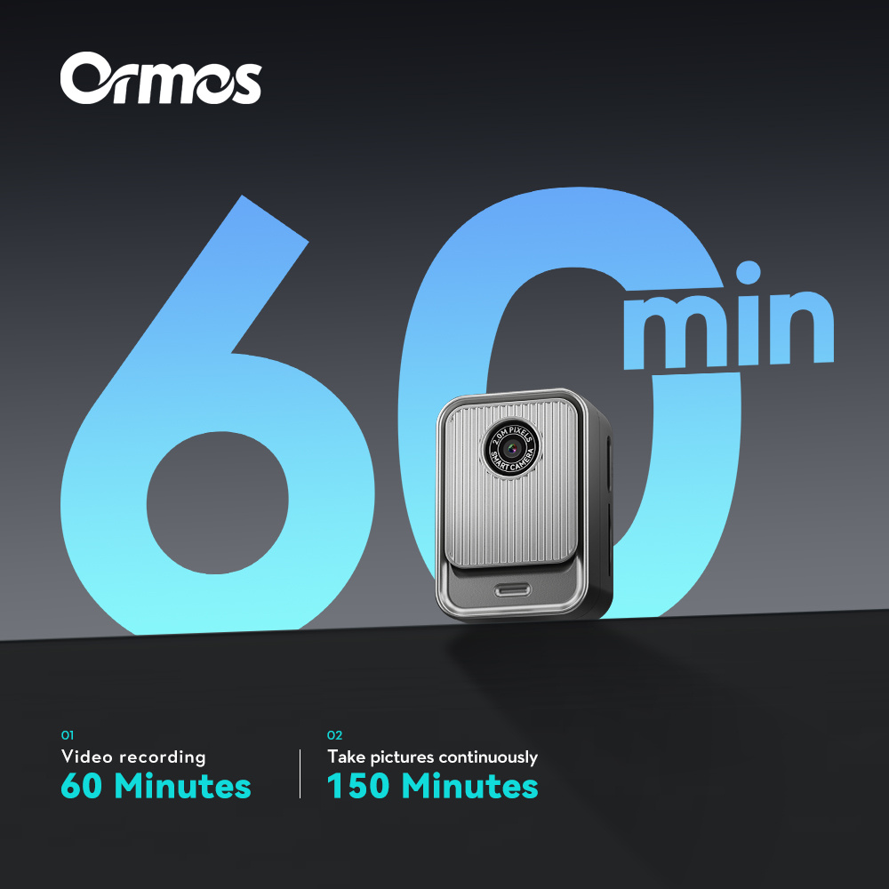 Ormos S131 Ultra-Light Mini Camera, 0.96 Inch Screen, Wearable Travel Camera & Photo Ornament, 16g Portable Hanging Camera With Type-C Charging 10 Ormos S131 Ultra-Light Mini Camera, 0.96 Inch Screen, Wearable Travel Camera & Photo Ornament, 16g Portable Hanging Camera With Type-C Charging - Afbeelding 10