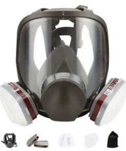 Alternative view of 6800 Volgelaats Gasmasker 15-in-1 Ademhalingsmasker voor Chemische Dampen en Spuitverf met Filter