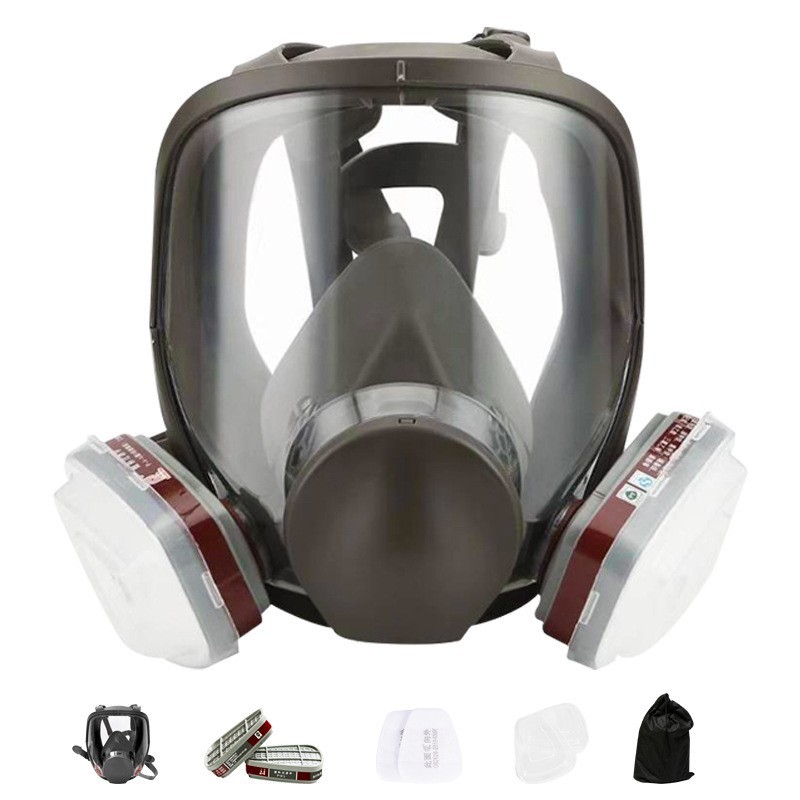 6800 Volgelaats Gasmasker 15-in-1 Ademhalingsmasker voor Chemische Dampen en Spuitverf met Filter 2 6800 Volgelaats Gasmasker 15-in-1 Ademhalingsmasker voor Chemische Dampen en Spuitverf met Filter - Afbeelding 2