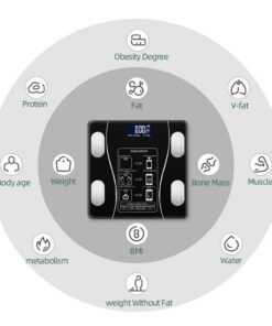 Alternative view of Bluetooth Body Fat Scale - Black