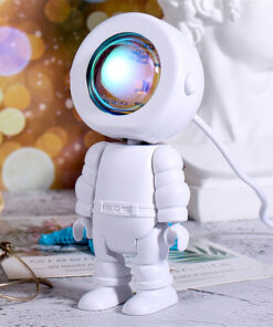 Oplaadbare Astronaut Robot Regenboogprojectie Zonlamp Tafellamp Zonsondergang Sfeerlamp Dimbaar - afbeelding 2