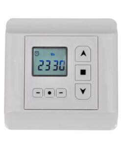 Controller for rotary motor roller shutters with timer