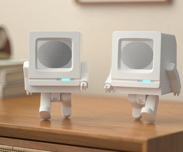 Retro Robotspeaker USB Opladen Bluetooth 4 Retro Robotspeaker USB Opladen Bluetooth - afbeelding 4