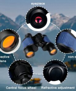 1PC Binoculars 60x60 Binoculars With Night Vision, Binoculars High-Powered Telescope Coordinate Hig