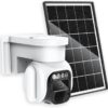 Cellular Security Camera Outdoor Wireless, No WiFi Needed Solar Powered 4G LTE Camera, 2K Color Night Vision, PIR Motion Sensor, 360 Live View, Two-Way Audio, SIM Card & SD Card Included