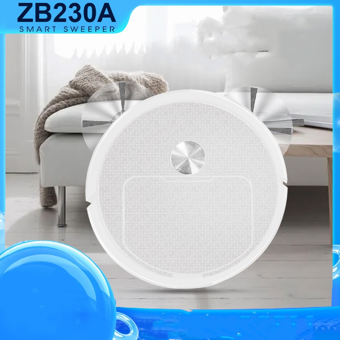 Intelligente Robotstofzuiger Vegen Zuigen Dweilen 3-in-1 USB Opladen 2 Intelligente Robotstofzuiger Vegen Zuigen Dweilen 3-in-1 USB Opladen - afbeelding 2
