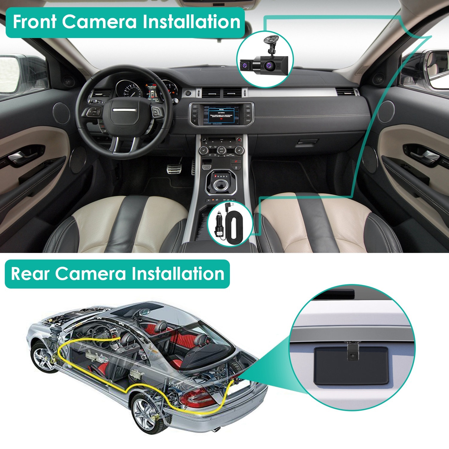 2K Car DVR 3 Channel Dash Cam Camcorder Camera Recorder With 140 Degree Angle GPS WiFi Night Vision G-sensor Loop Recording Parking Monitor 8 2K Car DVR 3 Channel Dash Cam Camcorder Camera Recorder With 140 Degree Angle GPS WiFi Night Vision G-sensor Loop Recording Parking Monitor - Afbeelding 8