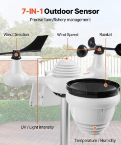 Alternative view of 7-in-1 WiFi Weerstation 186mm TFT-Display met Draadloze Buitensensor IPX6