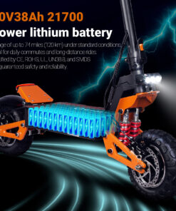 Alternative view of X5 Pro 3000W 60V 40Ah 11 Inches Off Road Eletric Scooter With NFC