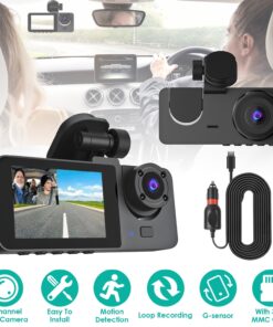 3-channel Car Camera With 32GB MMC Card