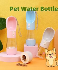 Pet Dog Water Bottle Feeder Bowl Portable Water Food Bottle Pets Outdoor Travel Drinking Dog Bowls Water Bowl For Dogs