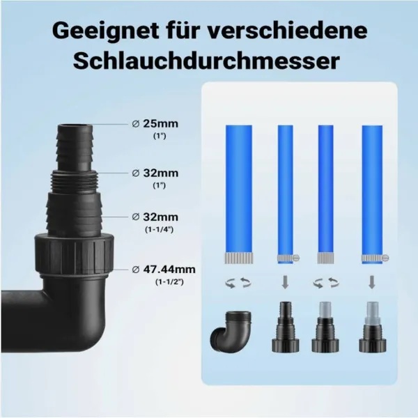 400W Dompelpomp, 6000L/u Schoon-/Vuilwaterpomp voor Tuin, Kelderdrainage 3 400W Dompelpomp, 6000L/u Schoon-/Vuilwaterpomp voor Tuin, Kelderdrainage - Afbeelding 3