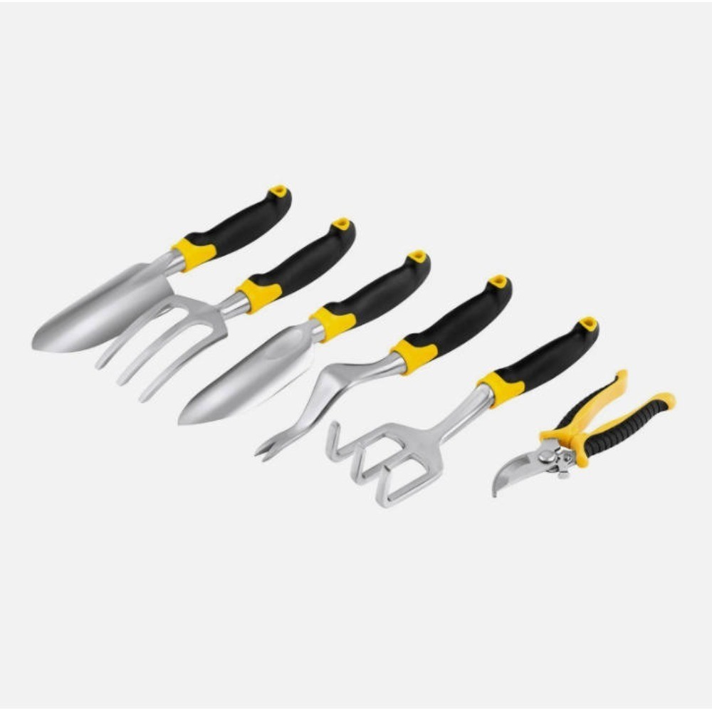 6-Delige Tuingereedschapset, Gegoten Aluminium, Antislip Zachte Handvatten 4 6-Delige Tuingereedschapset, Gegoten Aluminium, Antislip Zachte Handvatten - Afbeelding 4