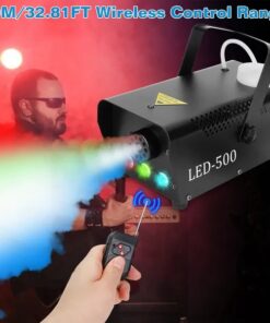 Alternative view of 400W Fog Machine RGB LED Party Club DJ Fogger Rapid Heating Remote Control Wedding Stage Smoke Machine