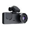 3 Channel Dash Cam Front Inside Rear Vehicle Driving Recorder Car DVR With 32G MMC Card G Sensor Motion Detection Parking Monitor Night Vision Loop Recording