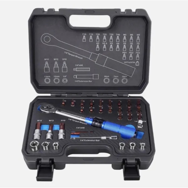 1/4 Inch Industrial-grade Torque Wrenchdjustable Torque Accuracy Kilograms Auto Mechanic Tooltorque Torque Wrench 5-25Nm Bicycle Repair Tool Kit (32-Piece) 3 1/4 Inch Industrial-grade Torque Wrenchdjustable Torque Accuracy Kilograms Auto Mechanic Tooltorque Torque Wrench 5-25Nm Bicycle Repair Tool Kit (32-Piece)