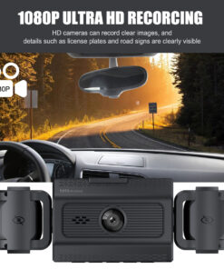 Alternative view of 3 Channel Dash Cam 360-degree Dash Camera HD 4K 1080P 3 Lens Driving Recorder 32G Card