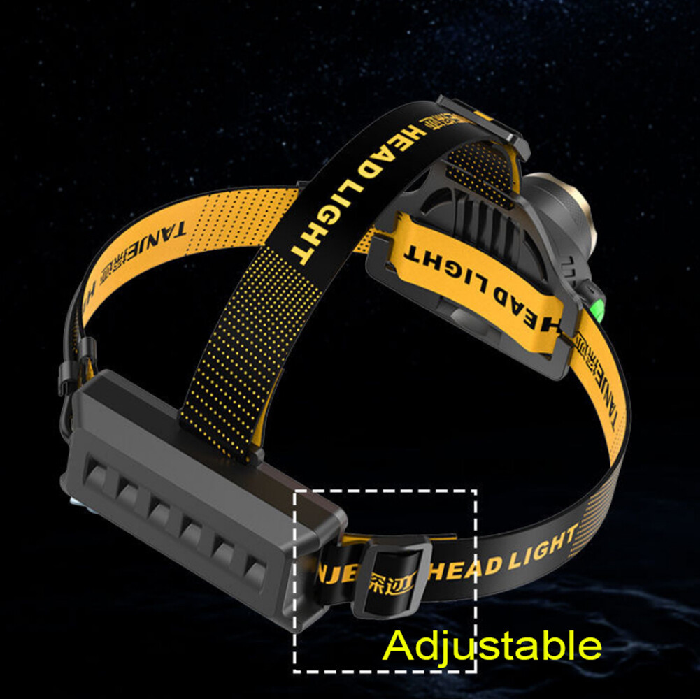 LED Telescopische Hoofdlamp Oplaadbaar met Zoom, Krachtige Zaklamp voor Vissen, Rijden, Camping, 3 Modi 8 LED Telescopische Hoofdlamp Oplaadbaar met Zoom, Krachtige Zaklamp voor Vissen, Rijden, Camping, 3 Modi - Afbeelding 8