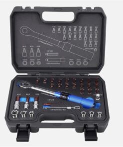 1/4 Inch Industrial-grade Torque Wrenchdjustable Torque Accuracy Kilograms Auto Mechanic Tooltorque Torque Wrench 5-25Nm Bicycle Repair Tool Kit (32-Piece) - RatchetTorsionWrench