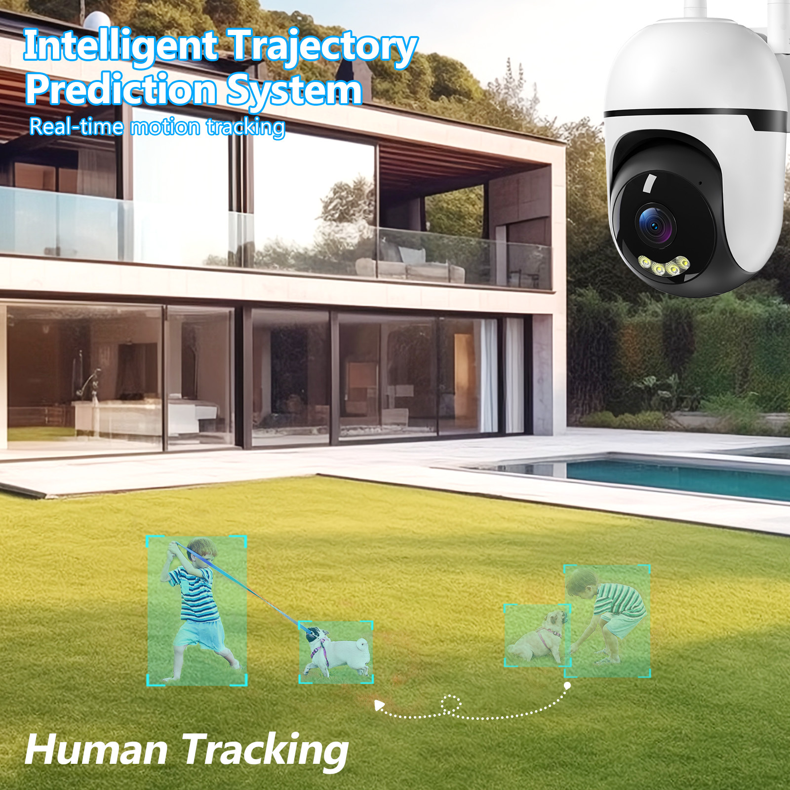 3MP PTZ Wireless Indoor Outdoor Mini Camera CCTV Network Security System Wifi Camera With 3 Meter Cable 5 3MP PTZ Wireless Indoor Outdoor Mini Camera CCTV Network Security System Wifi Camera With 3 Meter Cable - Afbeelding 5