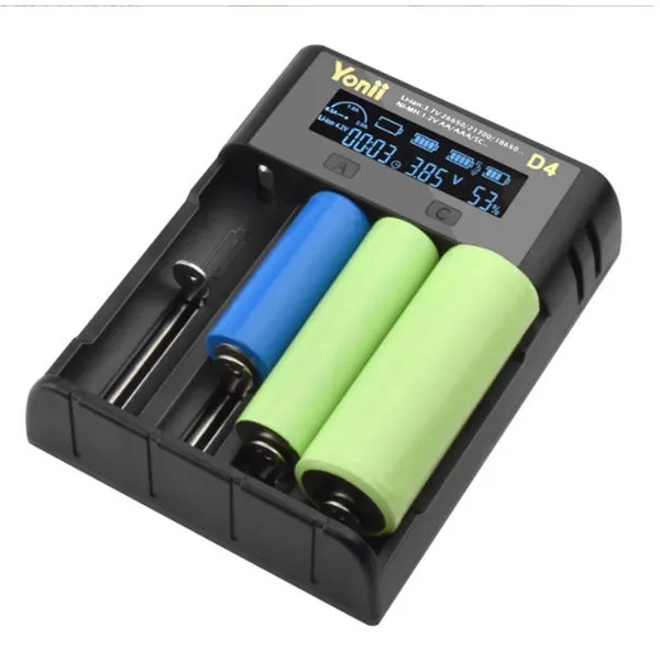YONII 4-Slots USB LCD Slimme Batterijlader voor NiMH Li-ion SC/F6 AA AAA Batterijen, 2025 3 YONII 4-Slots USB LCD Slimme Batterijlader voor NiMH Li-ion SC/F6 AA AAA Batterijen, 2025 - Afbeelding 3