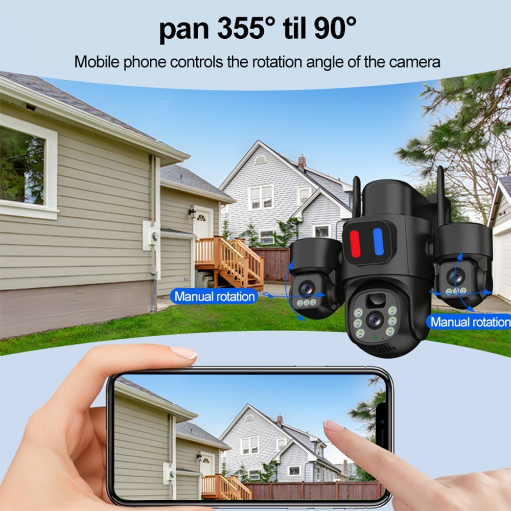 3-in-1 Wireless Solar Camera 360 Waterproof Durable Outdoor Energy Saving WIFI 2 3-in-1 Wireless Solar Camera 360 Waterproof Durable Outdoor Energy Saving WIFI - Afbeelding 2