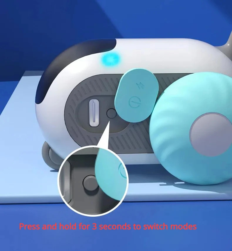 Remote Control Interactive Cat Car Toy USB Charging Chasing Automatic Self-moving Remote Smart Control Car Interactive Cat Toy Pet Products - Afbeelding 4