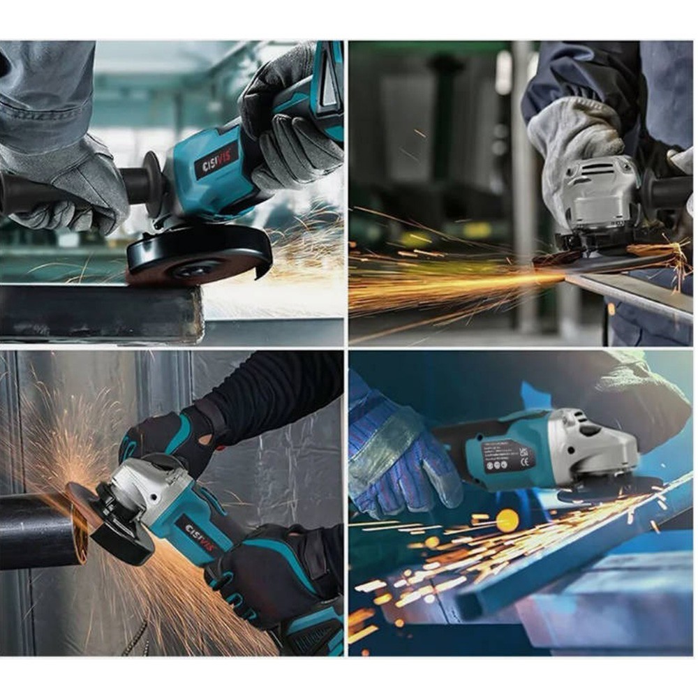 125mm Accu-Haakse Slijper, Snijmachine, Flexibele Slijpmachine 4 125mm Accu-Haakse Slijper, Snijmachine, Flexibele Slijpmachine - Afbeelding 4
