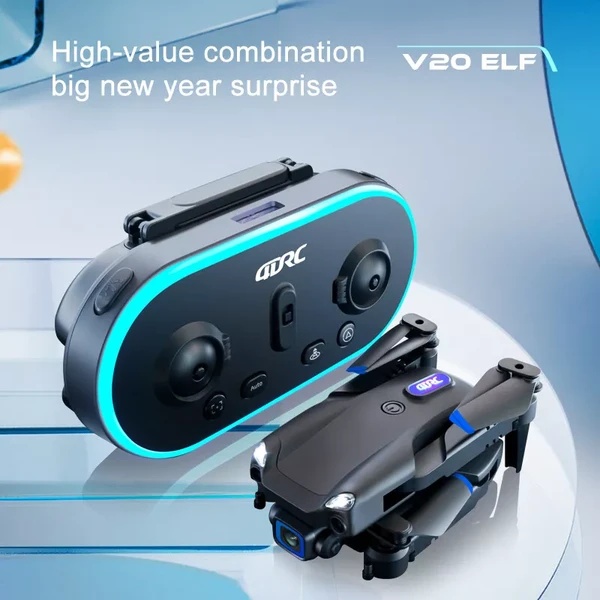 4DRC V20 RC Drone WIFI FPV 6K HD Dual Camera Gesture Photo Quadcopter 2 Battery,Suitable For Beginners. 3 4DRC V20 RC Drone WIFI FPV 6K HD Dual Camera Gesture Photo Quadcopter 2 Battery,Suitable For Beginners. - Afbeelding 3
