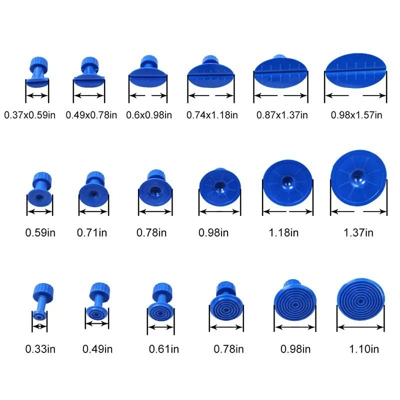 65-Delige Dentpuller Gereedschapsset voor Autodeukherstel, Dentlifter, Dentverwijdering Kit 4 65-Delige Dentpuller Gereedschapsset voor Autodeukherstel, Dentlifter, Dentverwijdering Kit - Afbeelding 4
