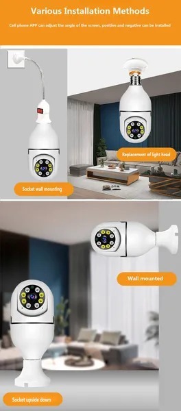 Light Bulb WIFI Camera 1 Light Bulb WIFI Camera